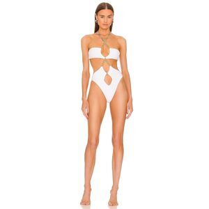 Michael Costello x REVOLE Shae One Piece in White Size XS $168